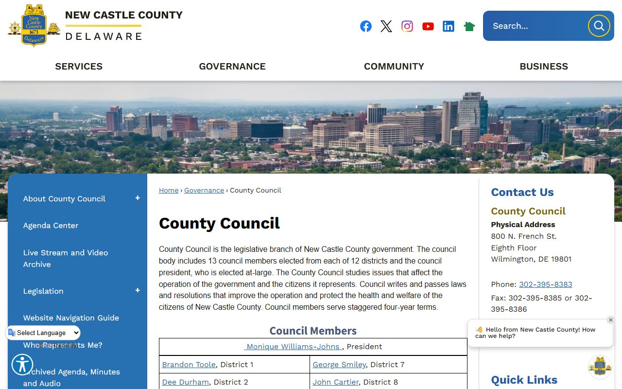 New Castle County Sheriff's Office page and New Castle County Jail Mugshots routing