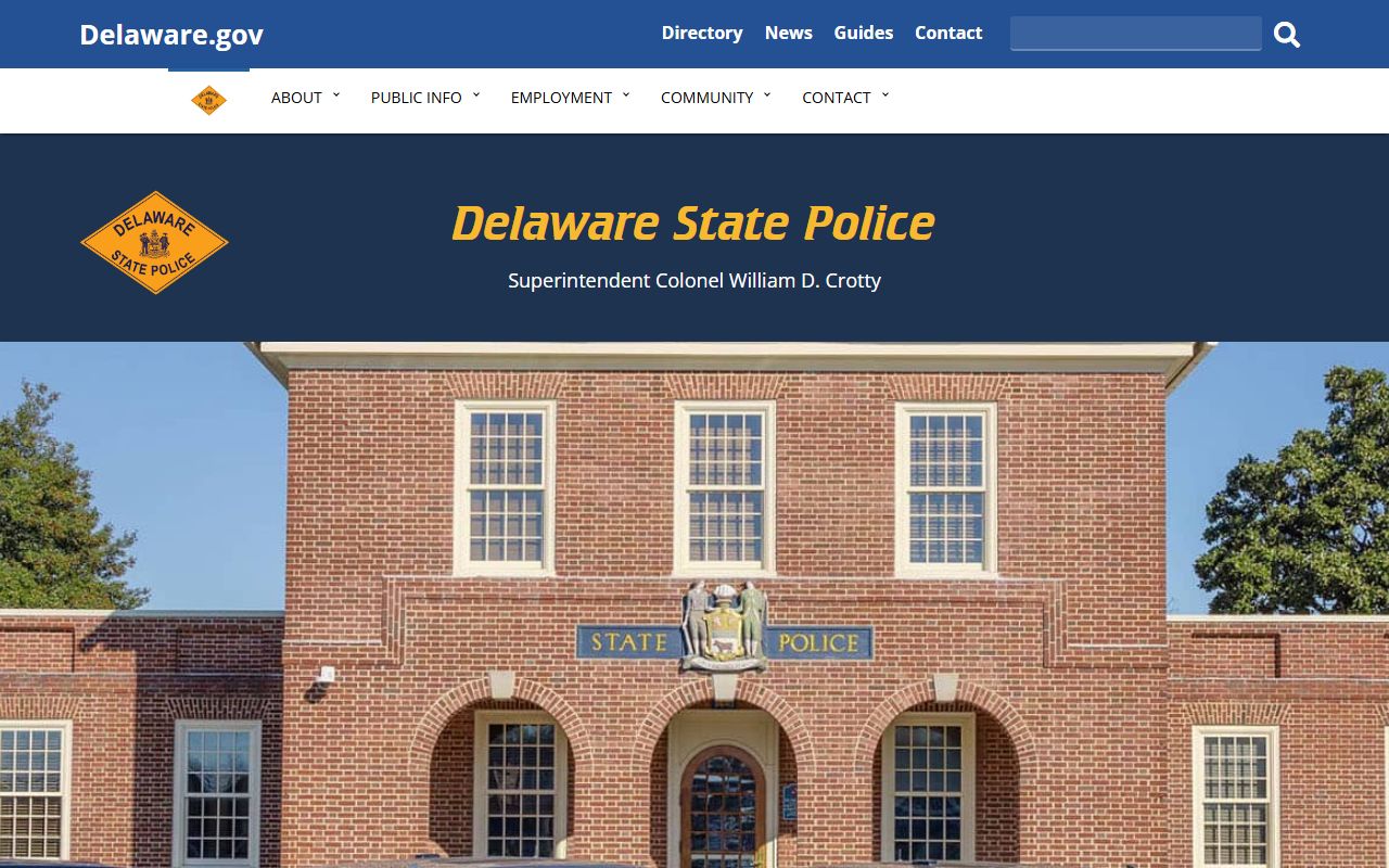 Delaware State Police Troop 4 page and Sussex County Jail Mugshots press releases